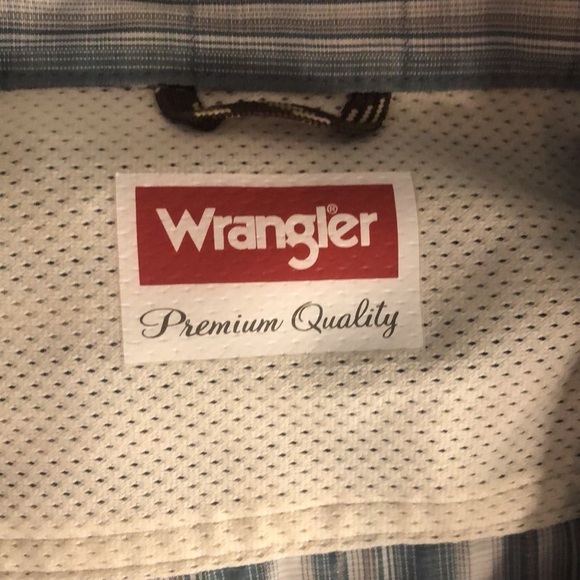 NWOT Wrangler Plaid Shirt Size 3X Short Sleeve Button Down 100%Polyester - Picture 2 of 15